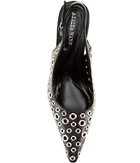 Azalea Wang Felai Grommet Slingback Pumps