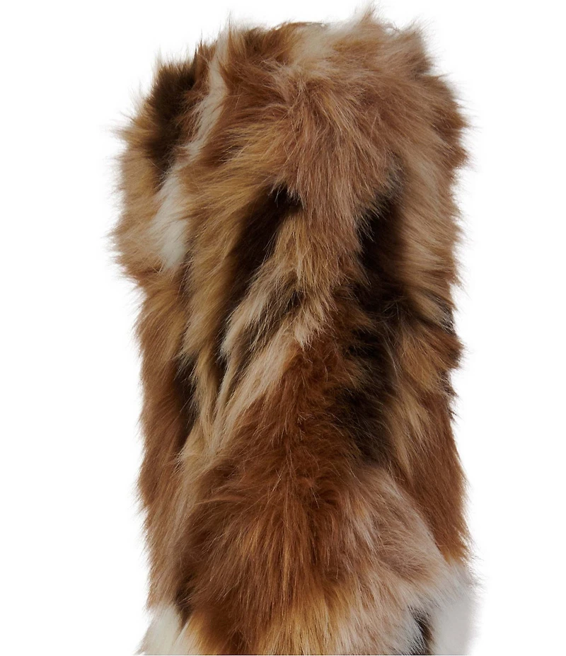 Azalea Wang Fennec Faux Fur Over The Knee Boots
