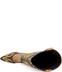 Azalea Wang Flutter Butterfly Western Studded Tall Boots