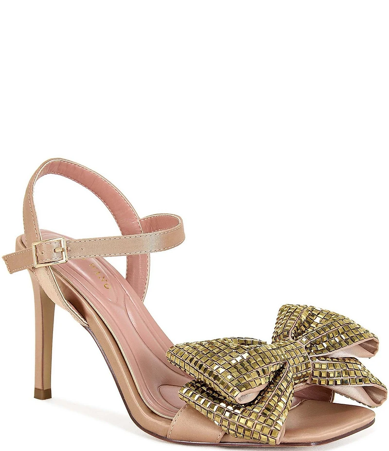 Azalea Wang Gamylle Rhinestone Bow Dress Sandals