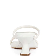 Azalea Wang Genna Square Toe Sculpted Wedge Slide Sandals