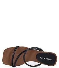 Azalea Wang Genna Square Toe Sculpted Wedge Slide Sandals