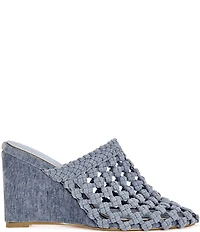 Azalea Wang Gwendolyn Woven Wedge Mules
