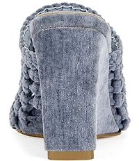 Azalea Wang Gwendolyn Woven Wedge Mules