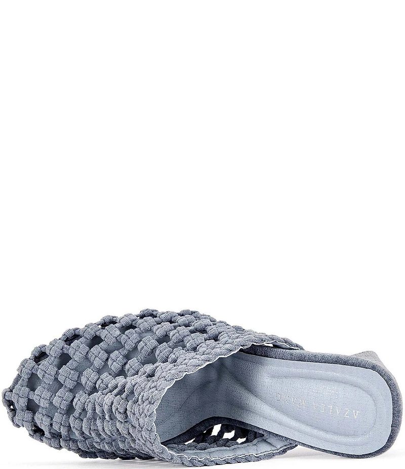 Azalea Wang Gwendolyn Woven Wedge Mules