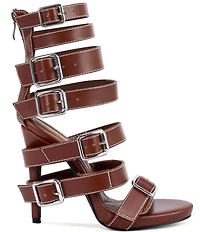 Azalea Wang Hitcham Multi Buckled Belt Straps Sandals