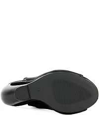 Azalea Wang Ilyssa Peep Toe Open Heel Open Rocker Wedge Tall Boots