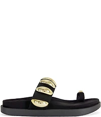 Azalea Wang Impisi Dome Hardware Toe Loop Sandals