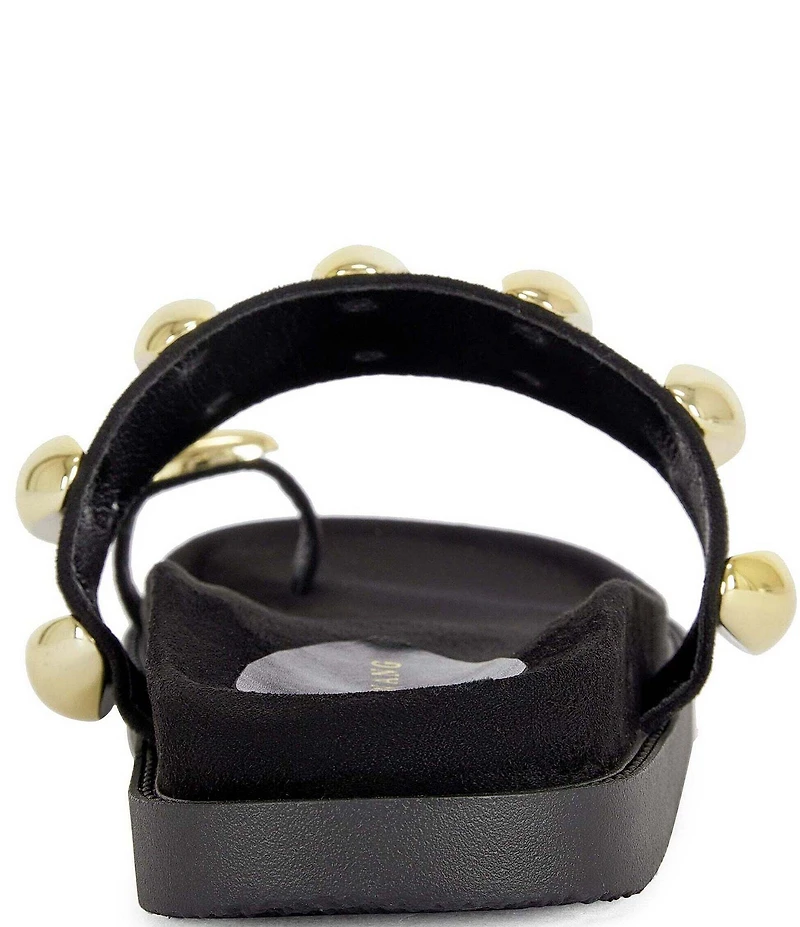 Azalea Wang Impisi Dome Hardware Toe Loop Sandals