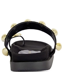 Azalea Wang Impisi Dome Hardware Toe Loop Sandals