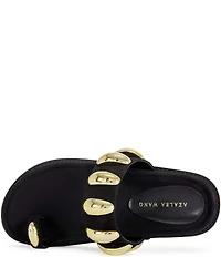 Azalea Wang Impisi Dome Hardware Toe Loop Sandals