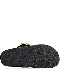 Azalea Wang Impisi Dome Hardware Toe Loop Sandals