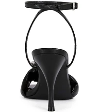 Azalea Wang Jiselle Knotted Jewel Ornament Ankle Strap Dress Sandals