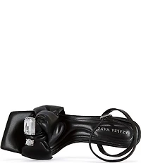 Azalea Wang Jiselle Knotted Jewel Ornament Ankle Strap Dress Sandals