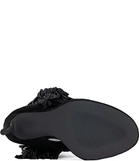 Azalea Wang Johanna Fringed Slouch Tall Thong Stiletto Boots