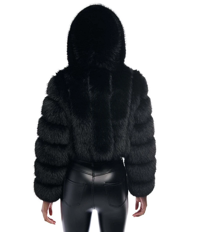 Azalea Wang Jolene Faux Fur Hooded Filled Jacket