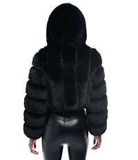 Azalea Wang Jolene Faux Fur Hooded Filled Jacket