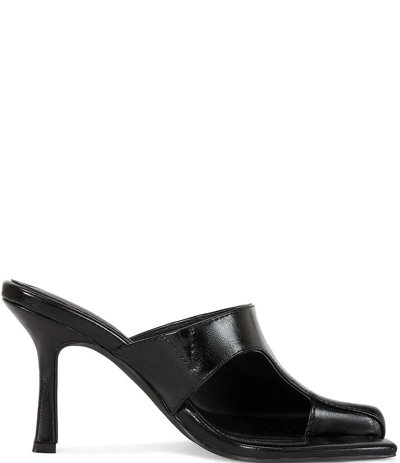 Azalea Wang Jonene Open Square Toe Square Stiletto Mules