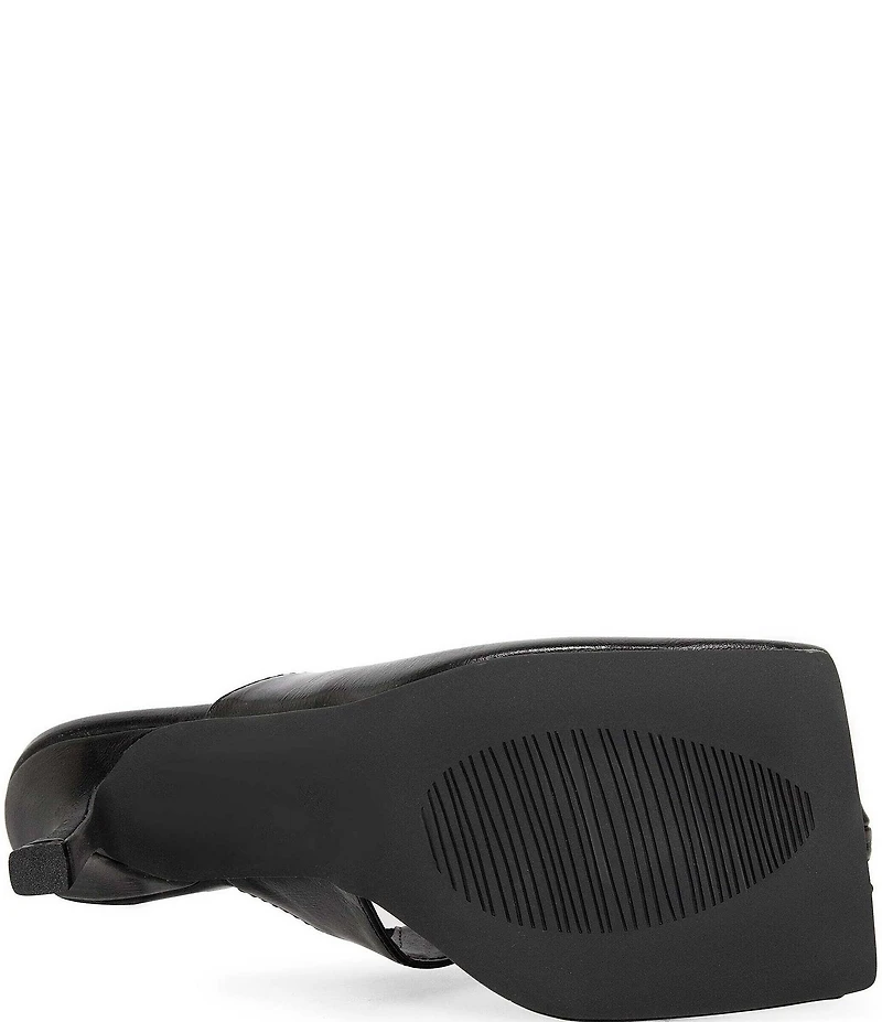 Azalea Wang Jonene Open Square Toe Square Stiletto Mules