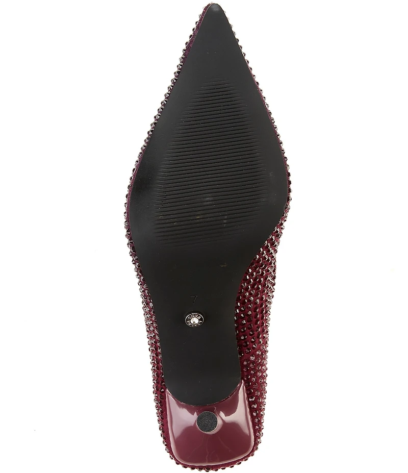 Azalea Wang Kaisseye Rhinestone Pointed Toe Pumps