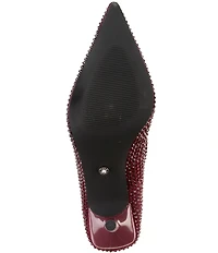 Azalea Wang Kaisseye Rhinestone Pointed Toe Pumps