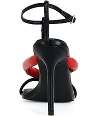 Azalea Wang Kalia Square Toe Thong Ankle Wrap Dress Sandals