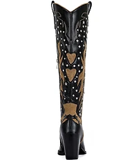 Azalea Wang Kalpana Studded Heeled Western Boots