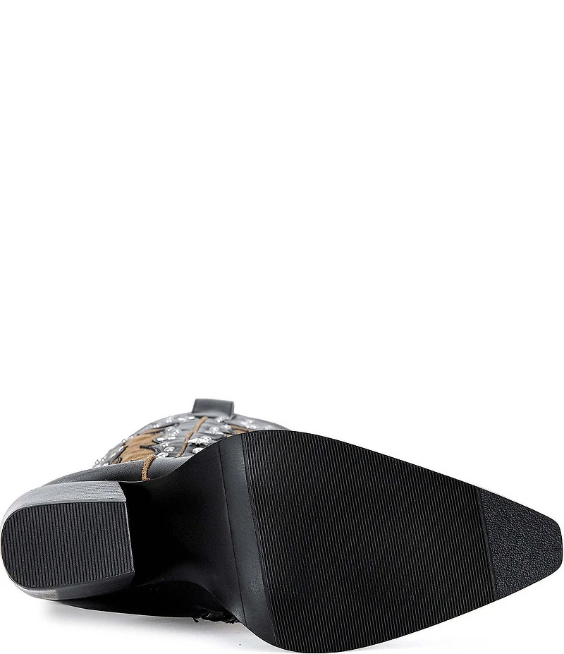 Azalea Wang Kalpana Studded Heeled Western Boots