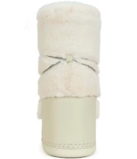 Azalea Wang Karmela Faux Fur High Platform Moon Boots