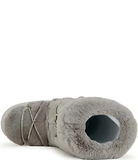 Azalea Wang Karmela Faux Fur High Platform Moon Boots