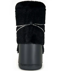Azalea Wang Karmela Faux Fur High Platform Moon Boots