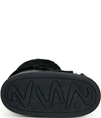 Azalea Wang Karmela Faux Fur High Platform Moon Boots
