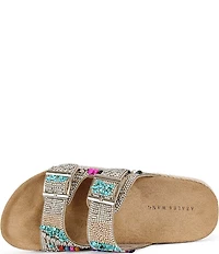 Azalea Wang Kaylum Embellished Double Banded Sandals