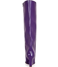 Azalea Wang Kenya Pointed Toe Wedge Over The Knee Boots
