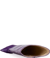 Azalea Wang Kenya Pointed Toe Wedge Over The Knee Boots