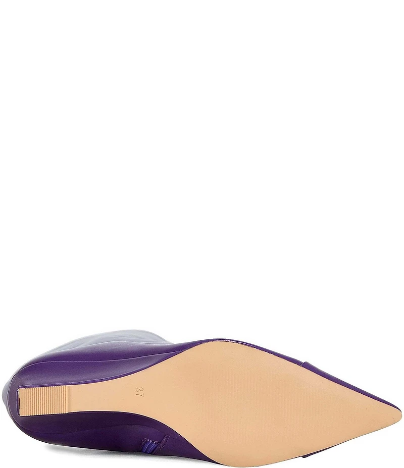 Azalea Wang Kenya Pointed Toe Wedge Over The Knee Boots