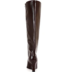 Azalea Wang Kenya Pointed Toe Wedge Over The Knee Boots
