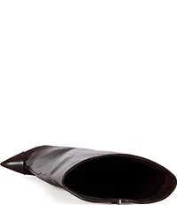 Azalea Wang Kenya Pointed Toe Wedge Over The Knee Boots