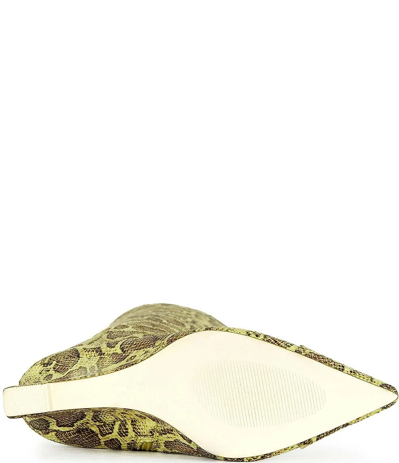 Azalea Wang Kenya Snake Print Over The Knee Boots