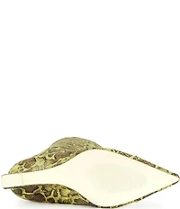 Azalea Wang Kenya Snake Print Over The Knee Boots