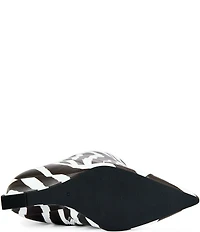 Azalea Wang Kenya Zebra Print Over The Knee Boots