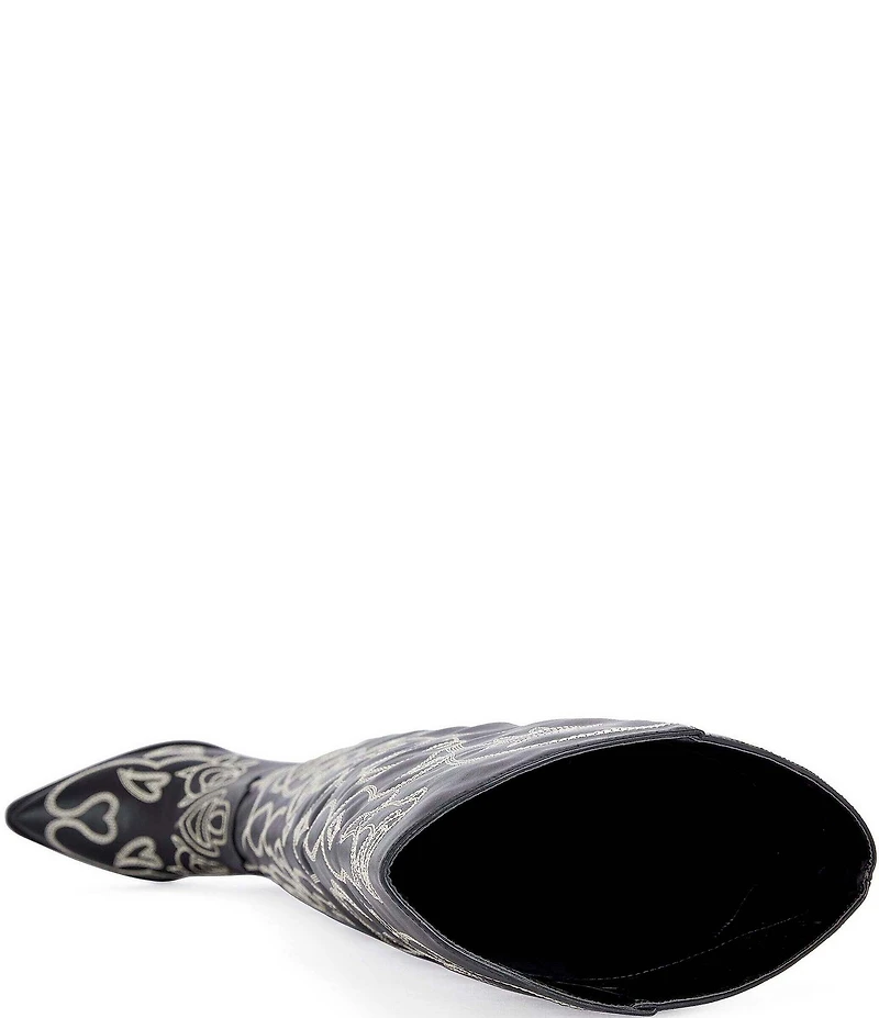 Azalea Wang Kess Western Stitched Thigh High Boots