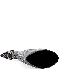 Azalea Wang Kess Western Stitched Thigh High Boots