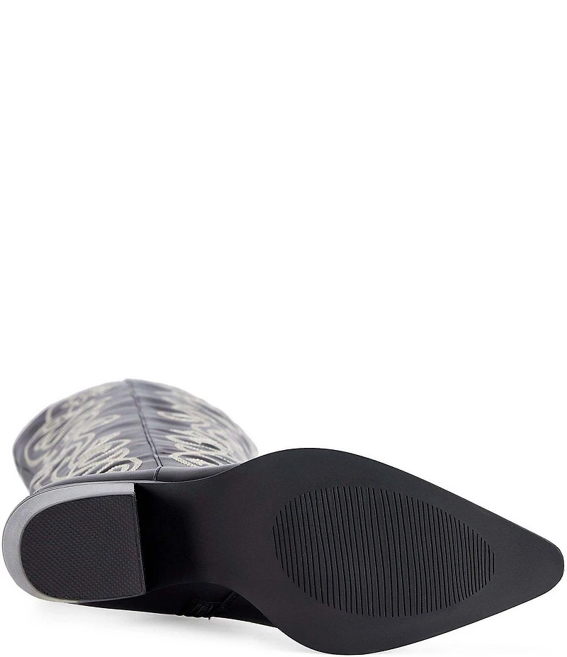 Azalea Wang Kess Western Stitched Thigh High Boots