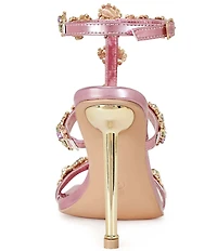 Azalea Wang Khai Multicolor Jewel Ornament Strappy Dress Sandals