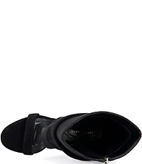 Azalea Wang Kyvelisa Sculpted Wedge Sandal Mid Calf Slouch Dress Sandals