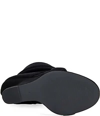 Azalea Wang Kyvelisa Sculpted Wedge Sandal Mid Calf Slouch Dress Sandals