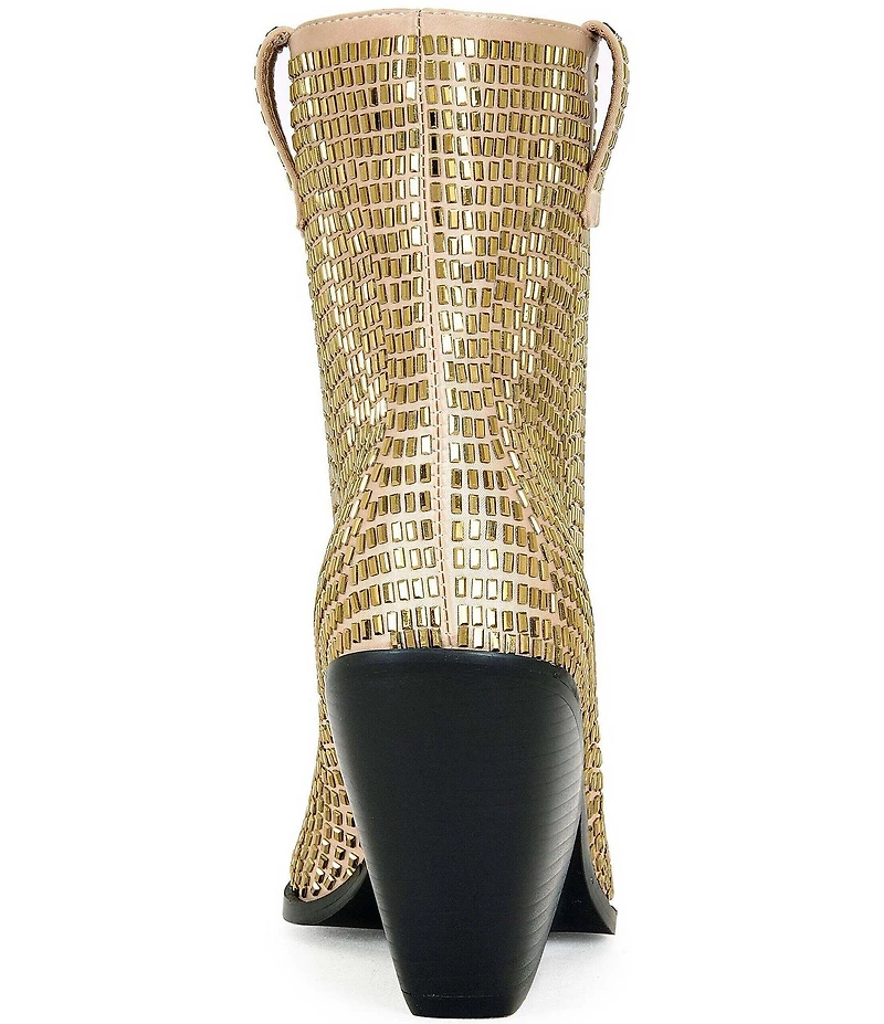 Azalea Wang Laetitia Rhinestone Western Booties