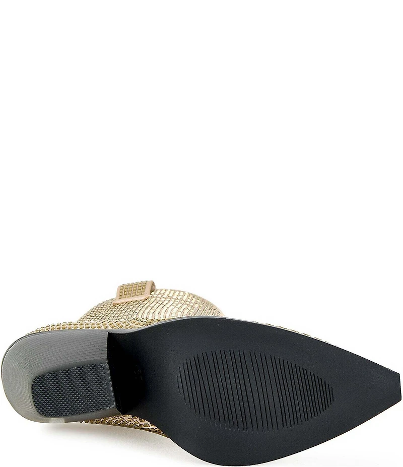 Azalea Wang Laetitia Rhinestone Western Booties