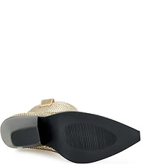 Azalea Wang Laetitia Rhinestone Western Booties